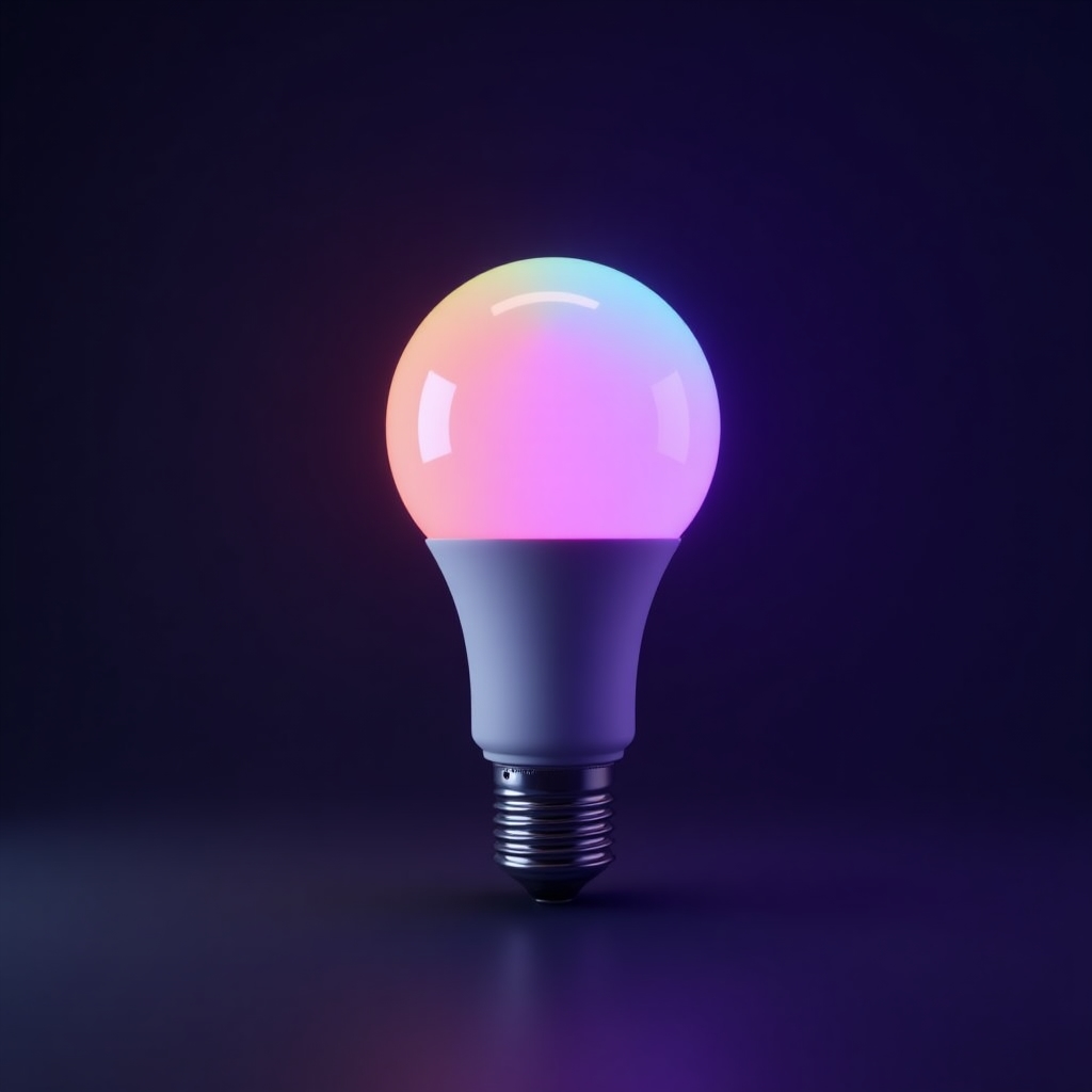 Smart light bulb with soft-touch matte design